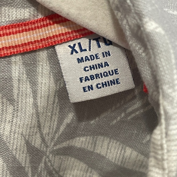 Tommy Bahama 100% Linen Camp Short Sleeve Button Front Shirt Floral Hibiscus Row - Picture 5 of 9